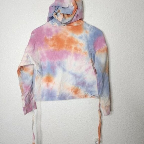 BlankNYC Tie Dye Crop Hoodie in Sweet Spot Women's Size XS Pastel - Picture 5 of 9